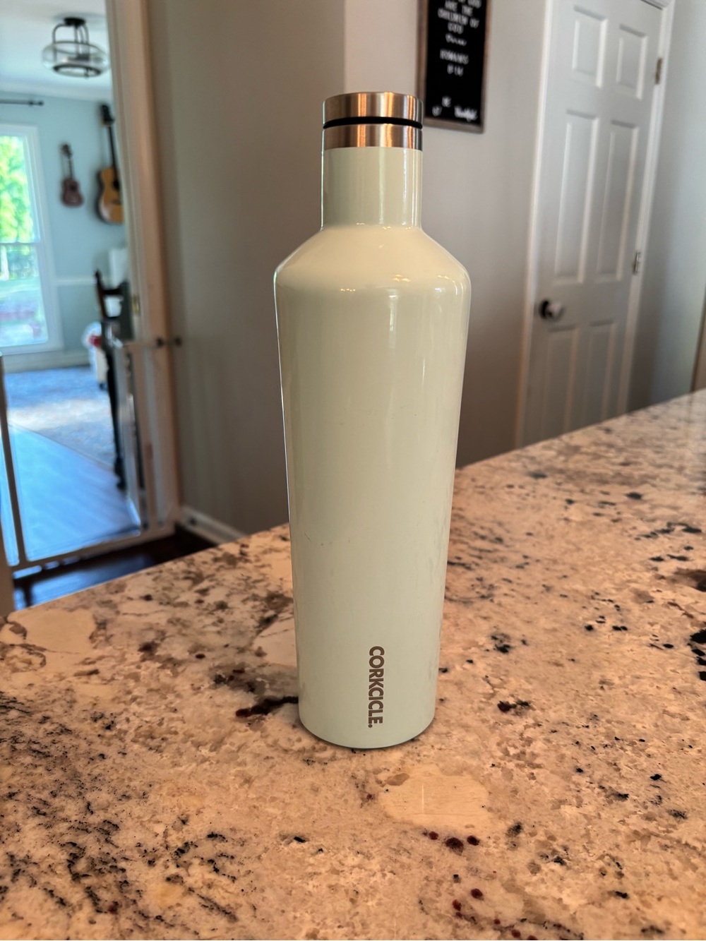 Corkcicle classic canteen stainless steel metal insulated water bottle blue